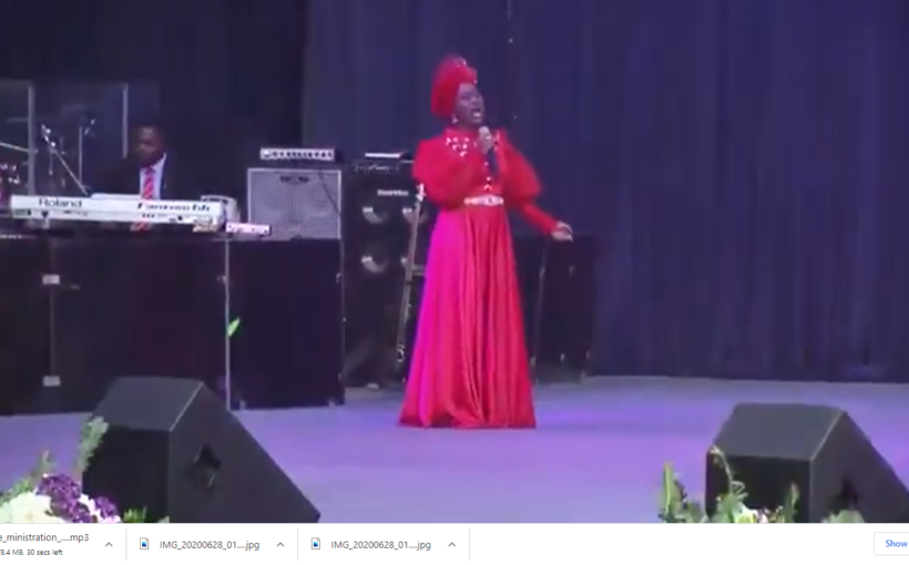 Live Ministration by Deborah Enenche during the last Nations’ Worship